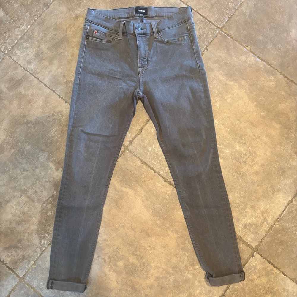 Hudson Nico Midrise Ankle Light Army Green Jeans